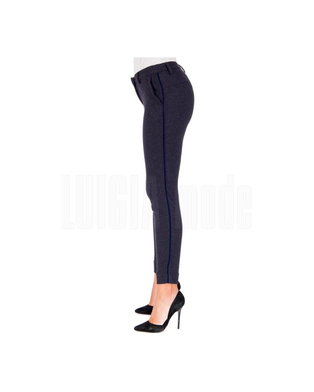 Mason's Blue Cropped Trousers