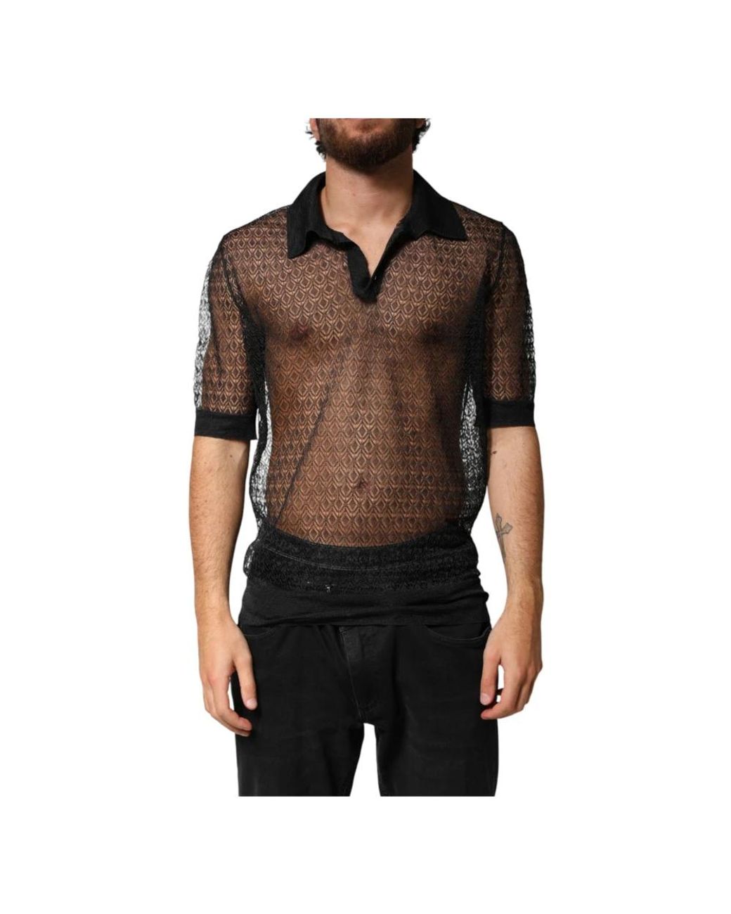 Dolce & Gabbana Polo Shirts in Black for Men | Lyst
