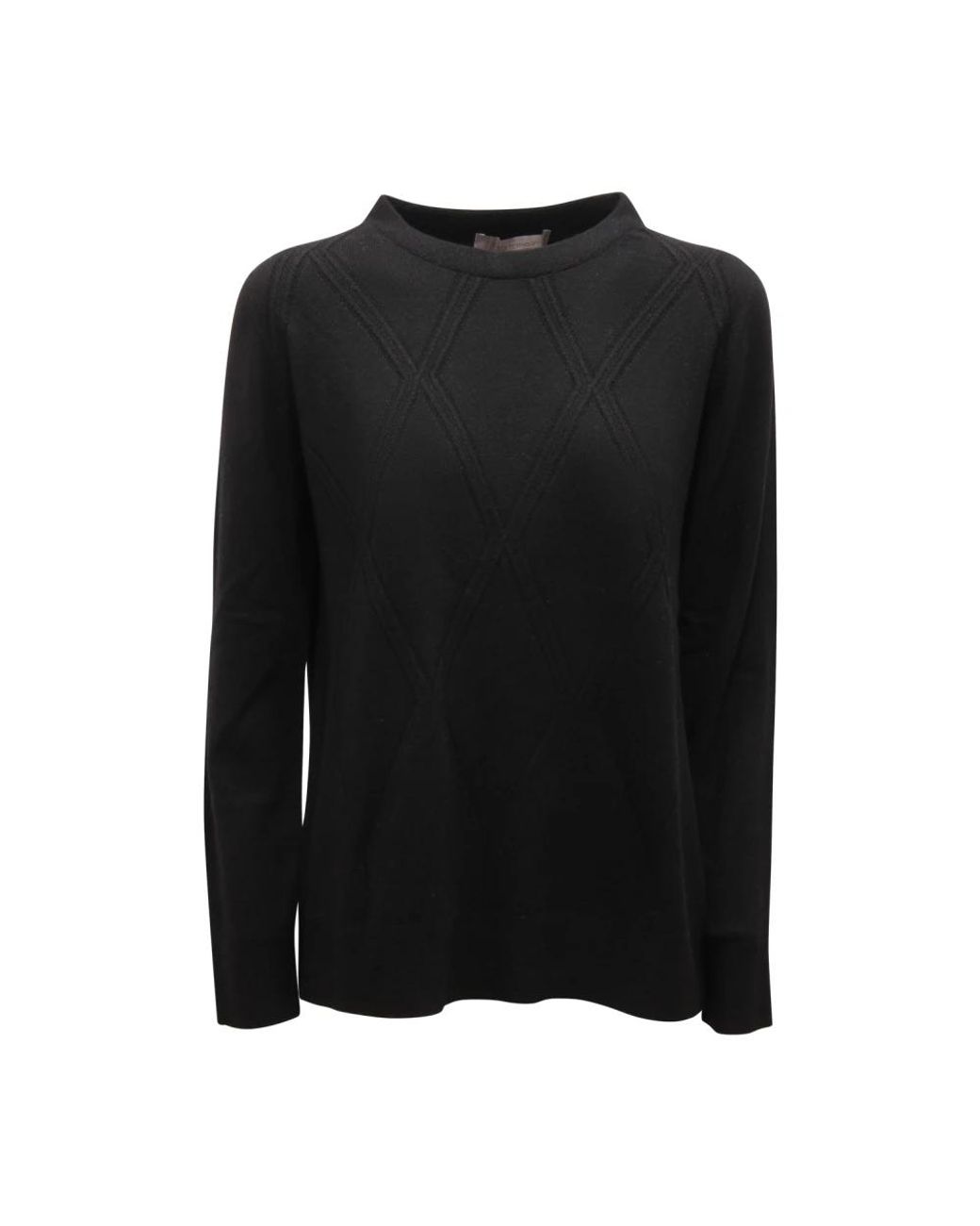 D.exterior Black Round-Neck Knitwear