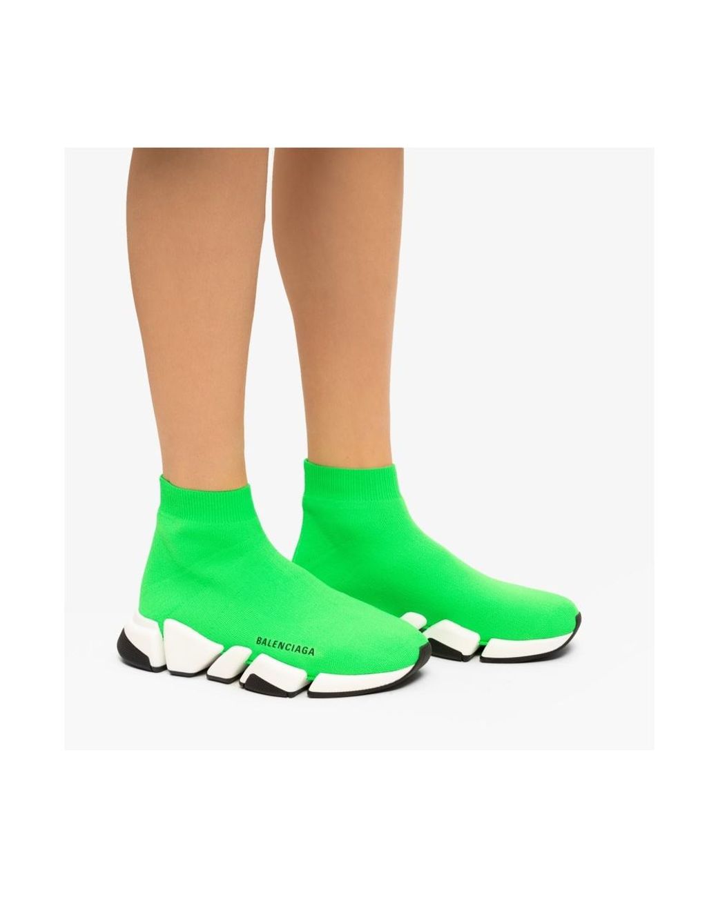 Balenciaga Speed Sneakers in het Groen - Lyst
