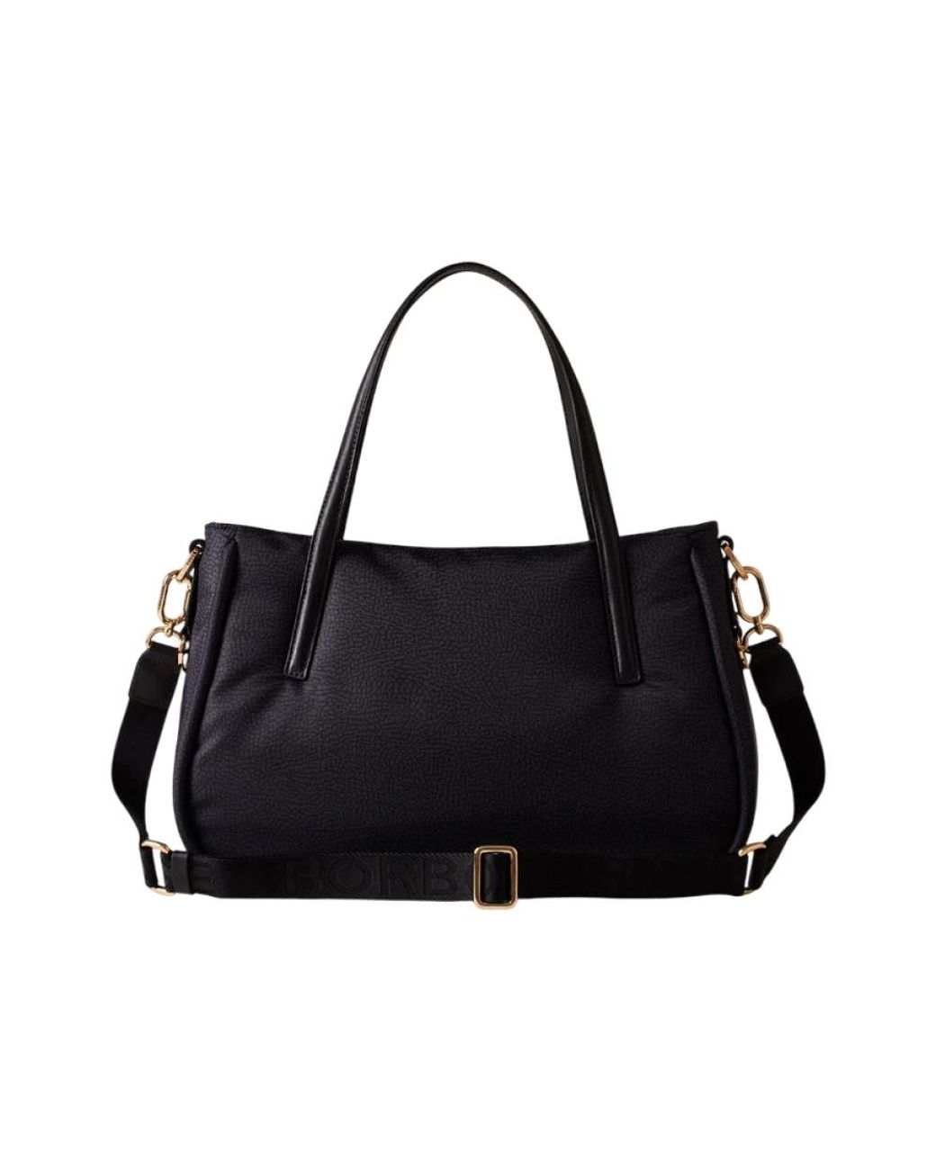 Borbonese Black Shopping Bags