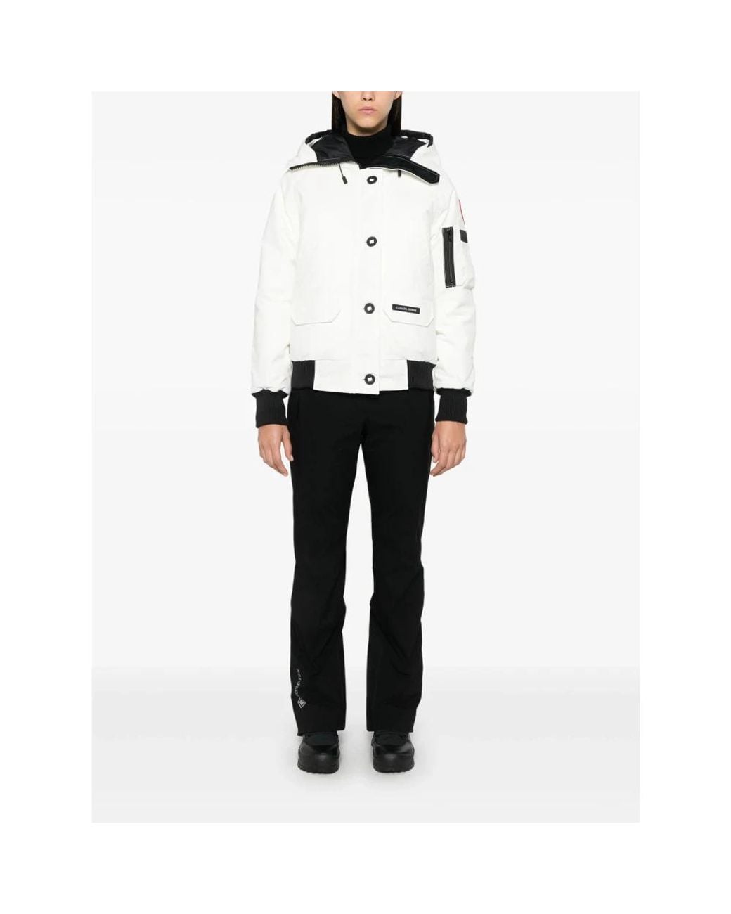 Canada Goose White Bomber Jackets