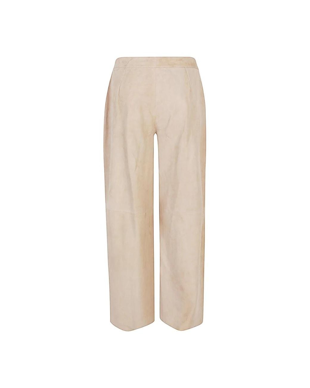 Via Masini 80 Natural Straight Trousers