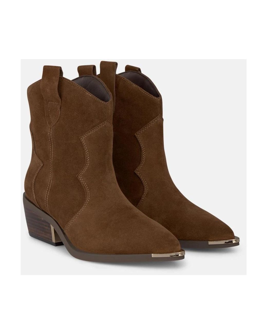 Alma En Pena. Brown Cowboy & Biker Boots