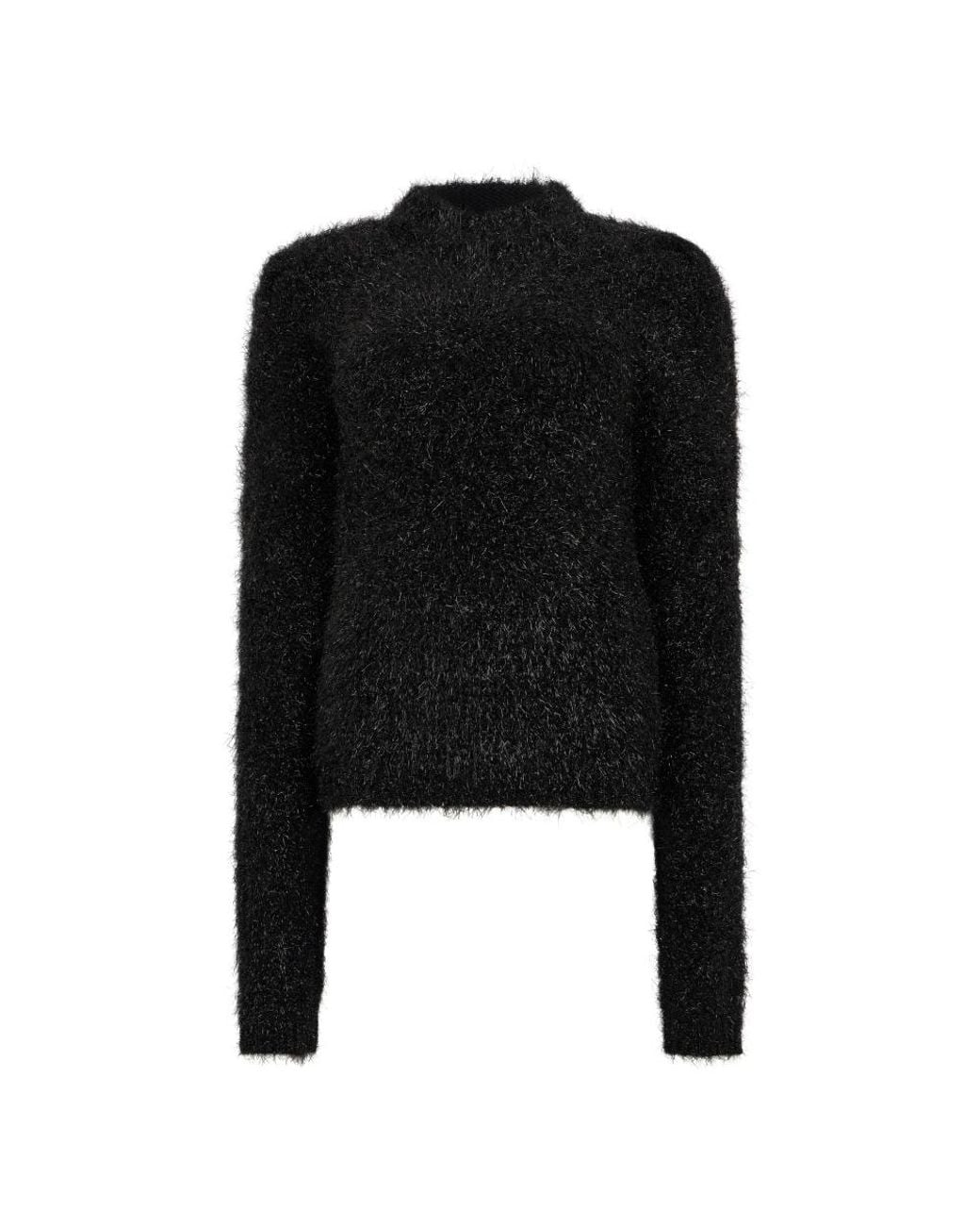 Alberta Ferretti Black Round-Neck Knitwear