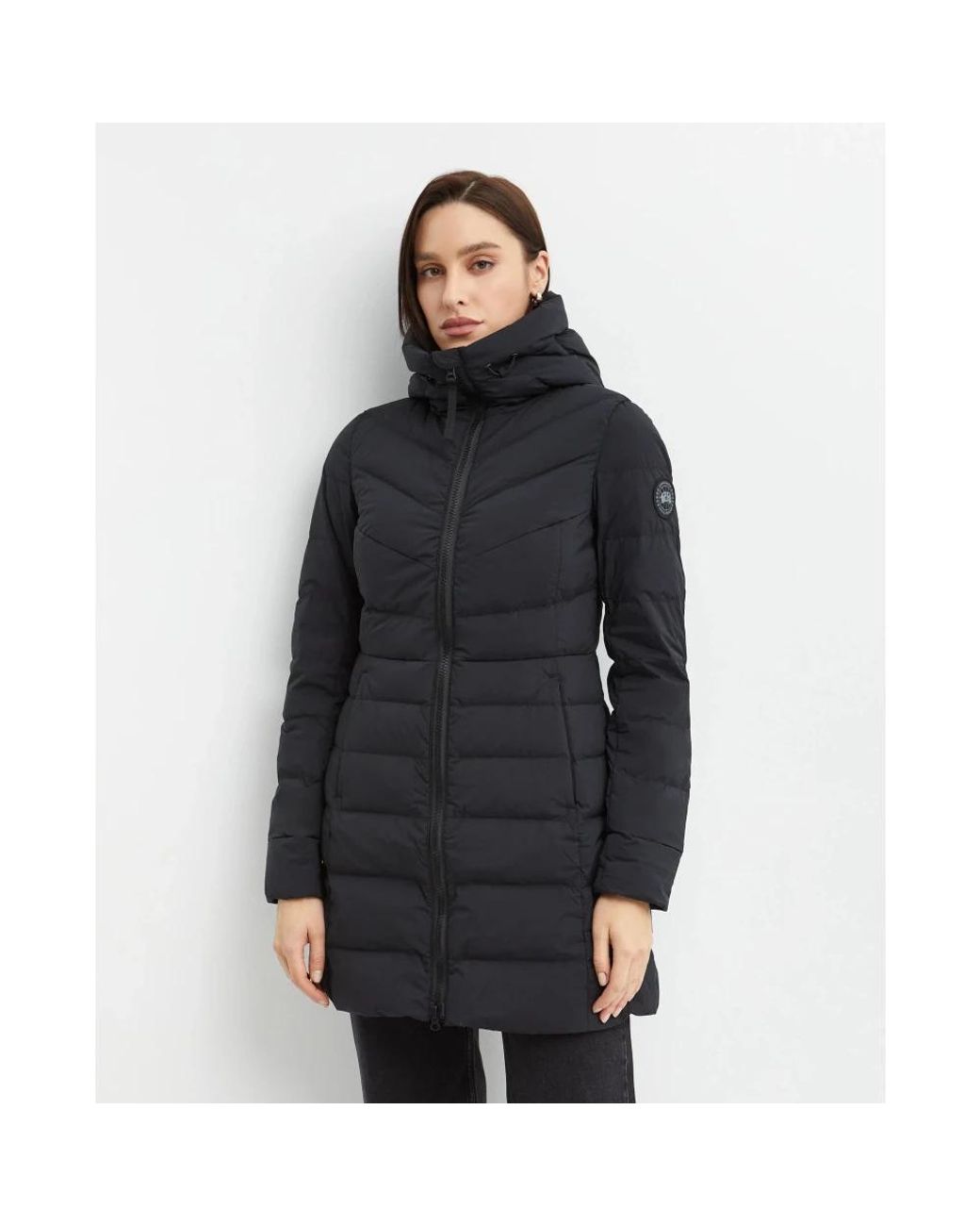 Down Coats Canada Goose de color Black