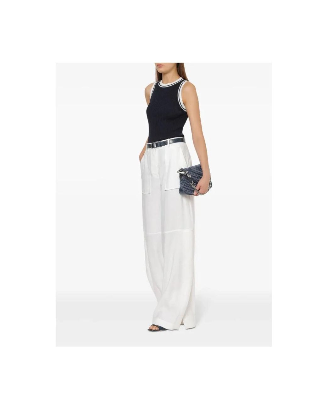 Alberta Ferretti Blue Sleeveless Tops