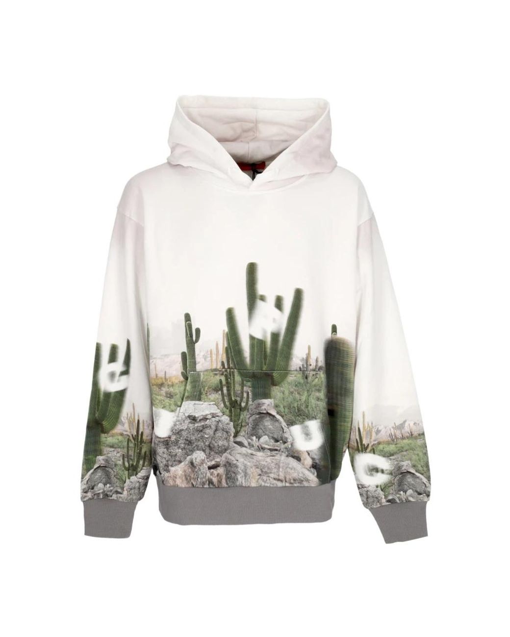 Acupuncture Hoodies & Sweatvesten ,Veelkleurig ,Katoen Cactus Lichtgewicht Hoodie Sweatshirt in het Gray voor heren