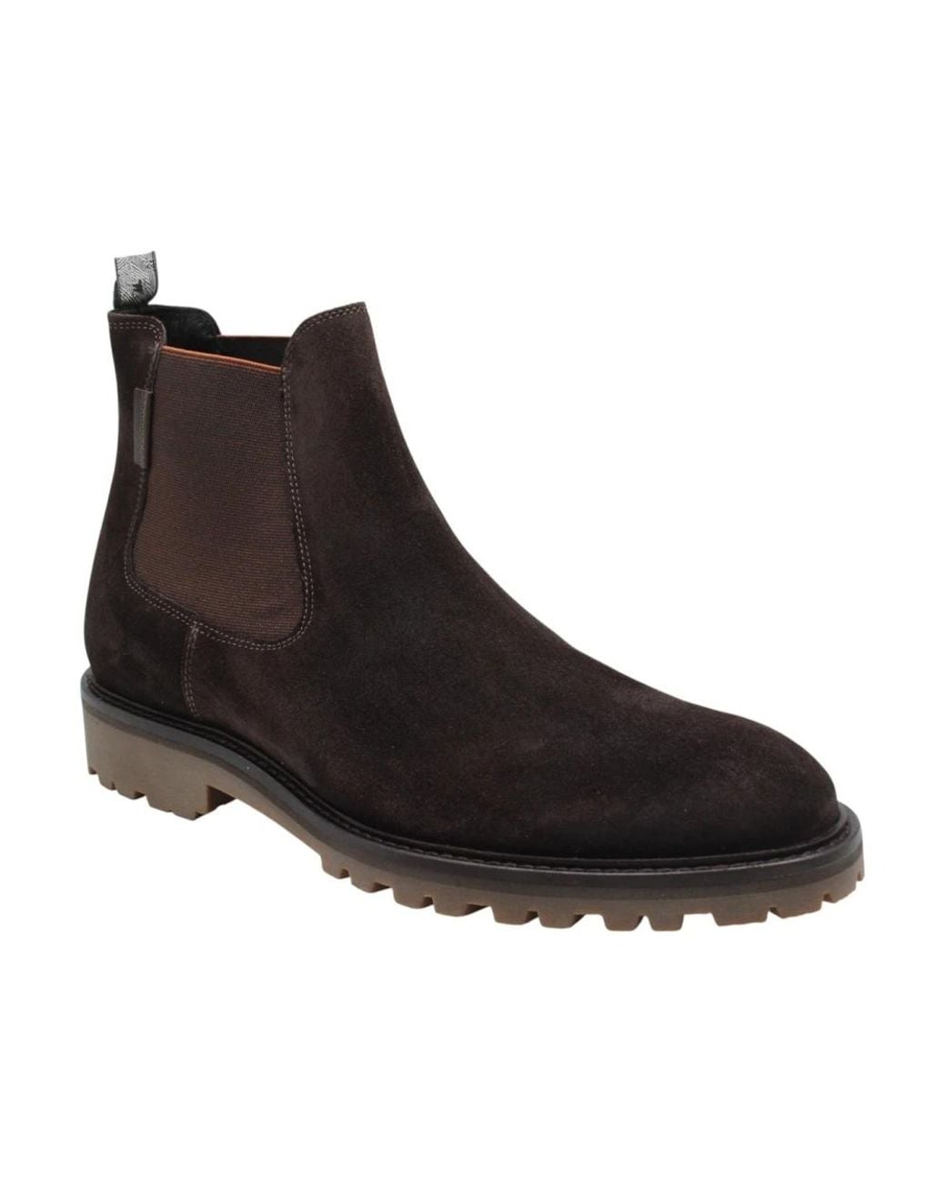Floris Van Bommel Black Chelsea Boots for men