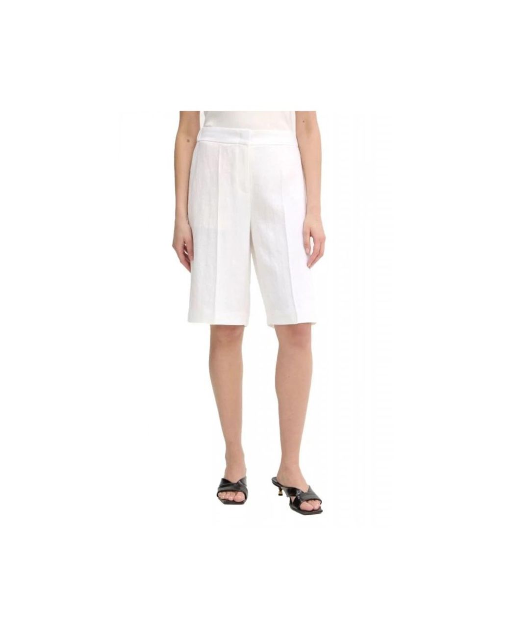 Boss White Casual Shorts