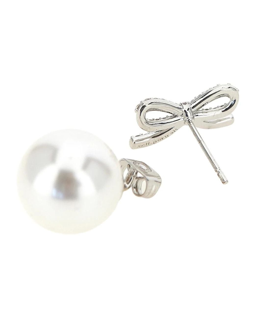 Earrings di Self-Portrait in Metallic