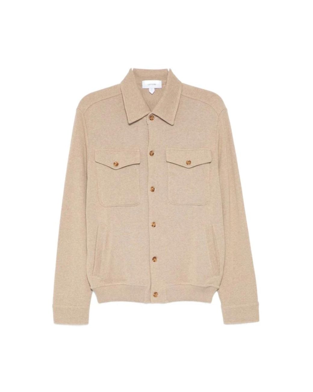Cardigans Lardini de hombre de color Natural