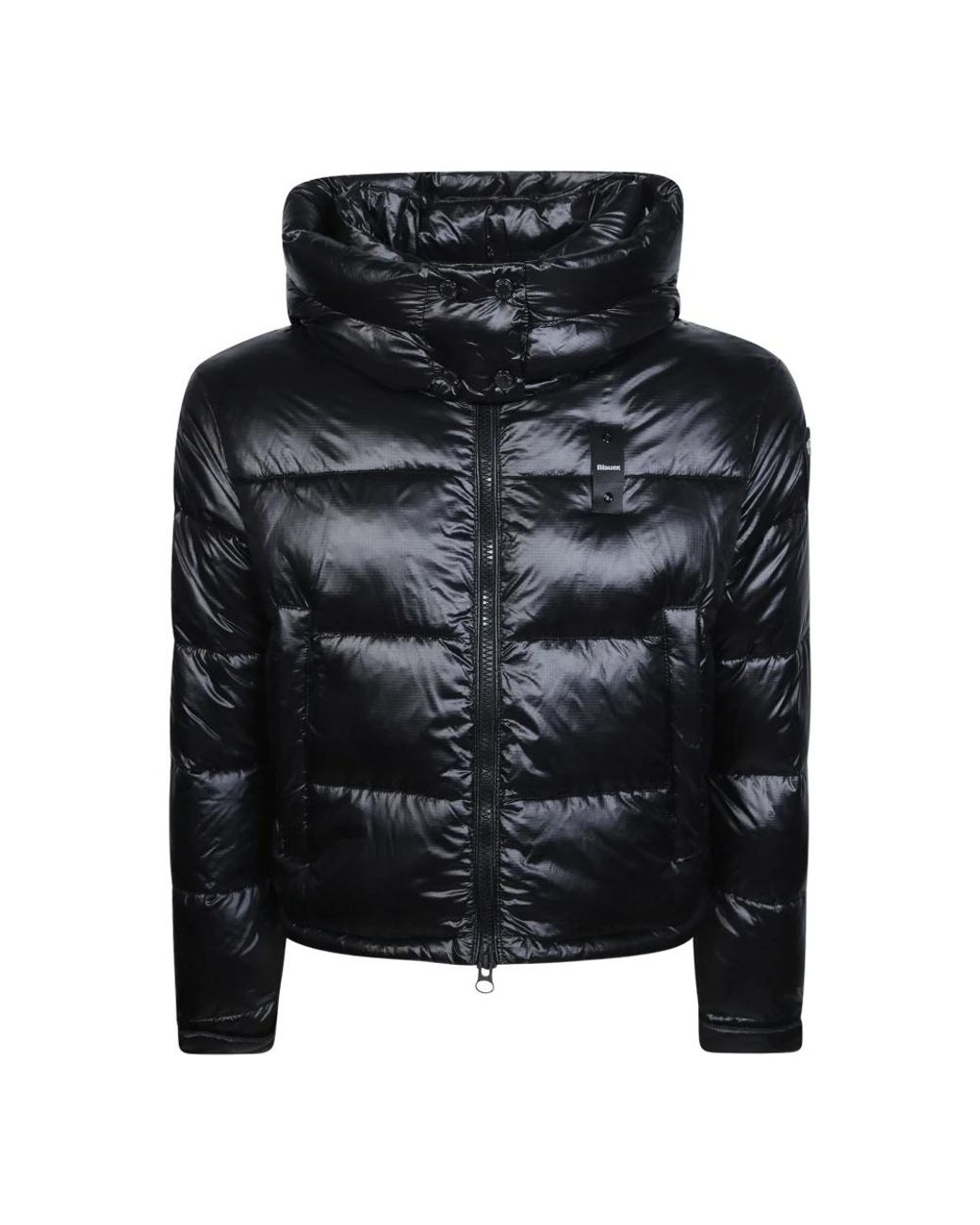 Blauer Jassen ,Zwart ,Leer Gloria Short Padded Jacket in het Black