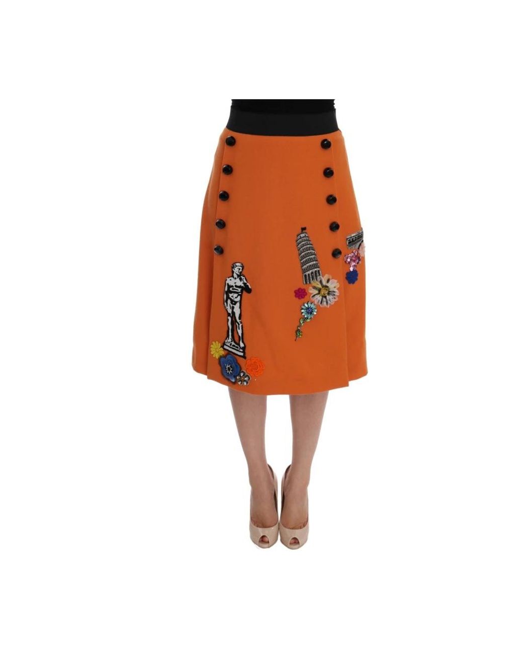 Dolce & Gabbana Midi Skirts in het Orange