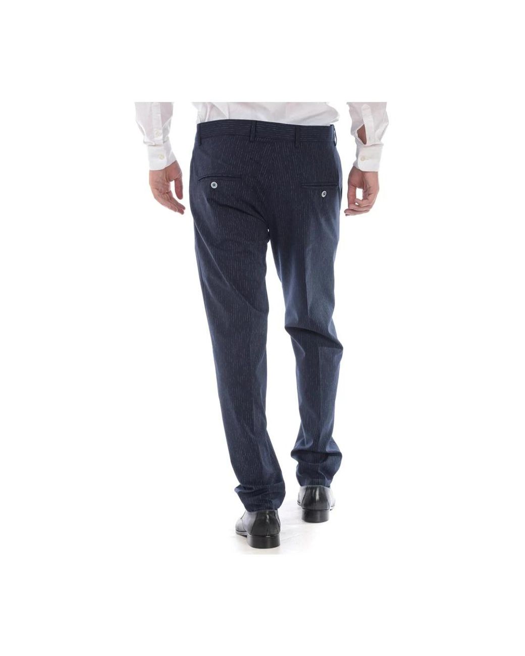 Daniele Alessandrini Blue Suit Trousers for men