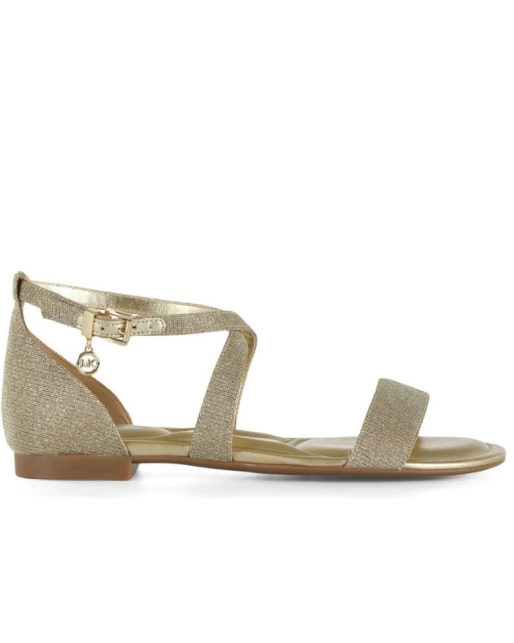 Michael Kors Metallic Flat Sandals