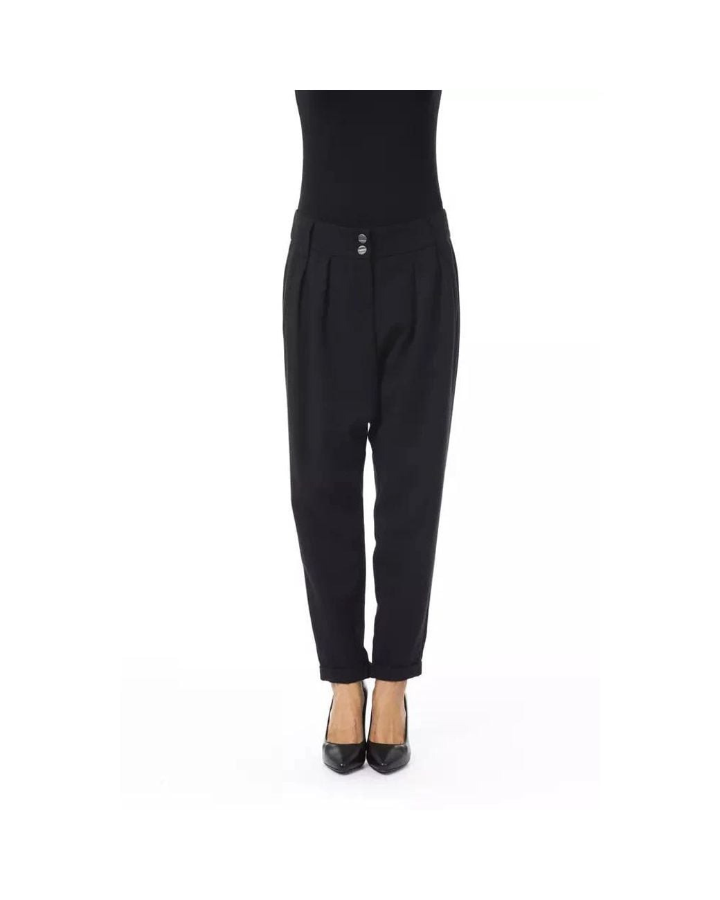 Byblos Tapered Trousers in het Black