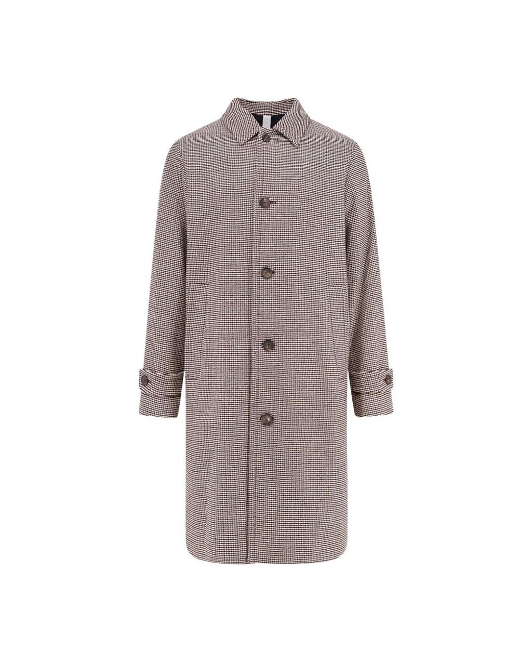 Hevò Brown Single-Breasted Coats for men
