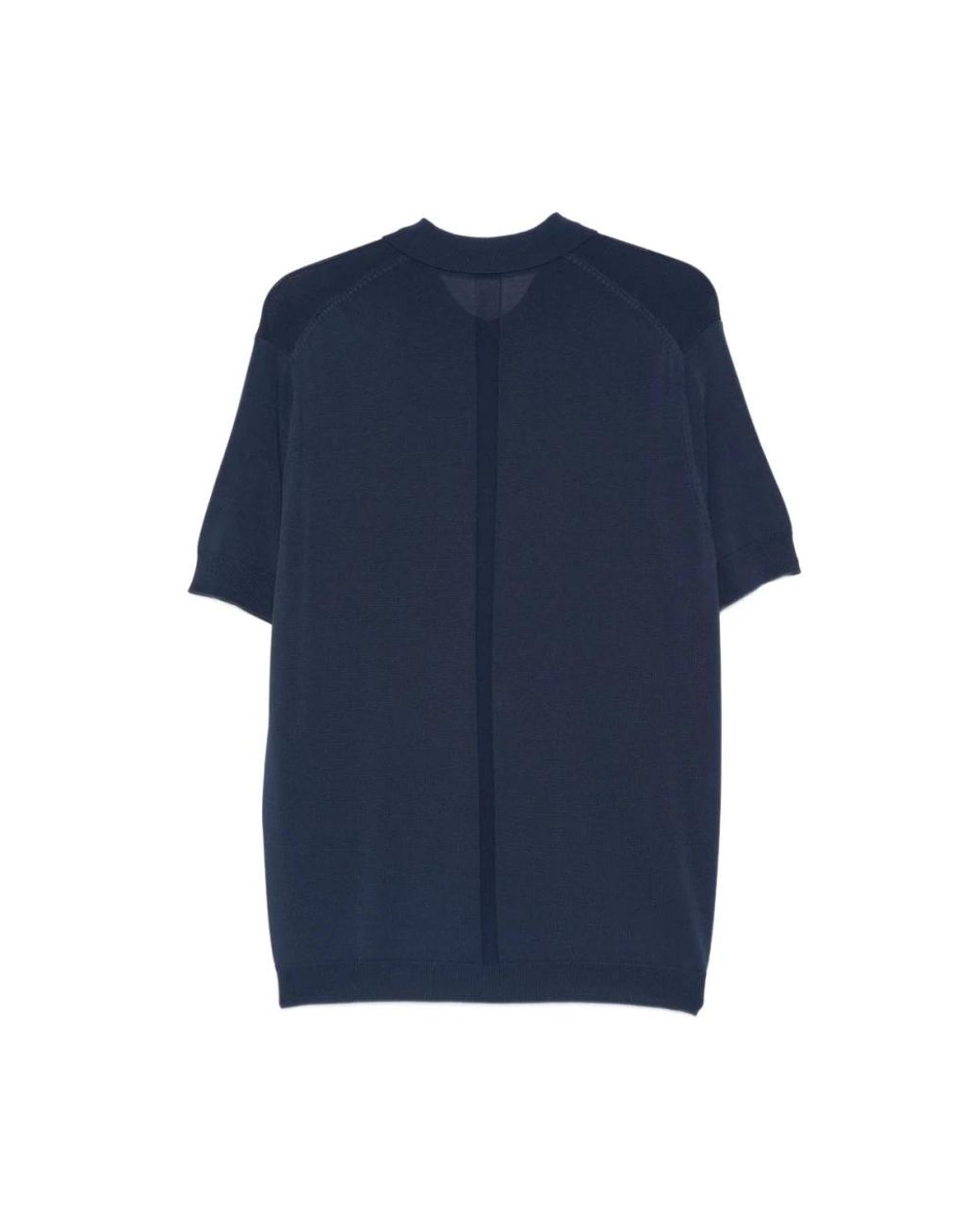 Low Brand Blue Round-Neck Knitwear for men
