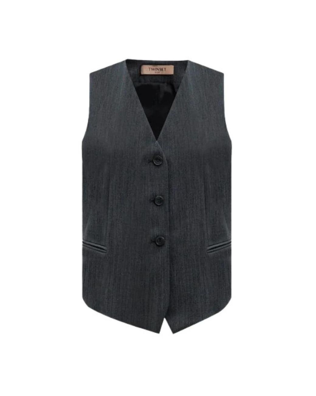 Twinset Black Vests