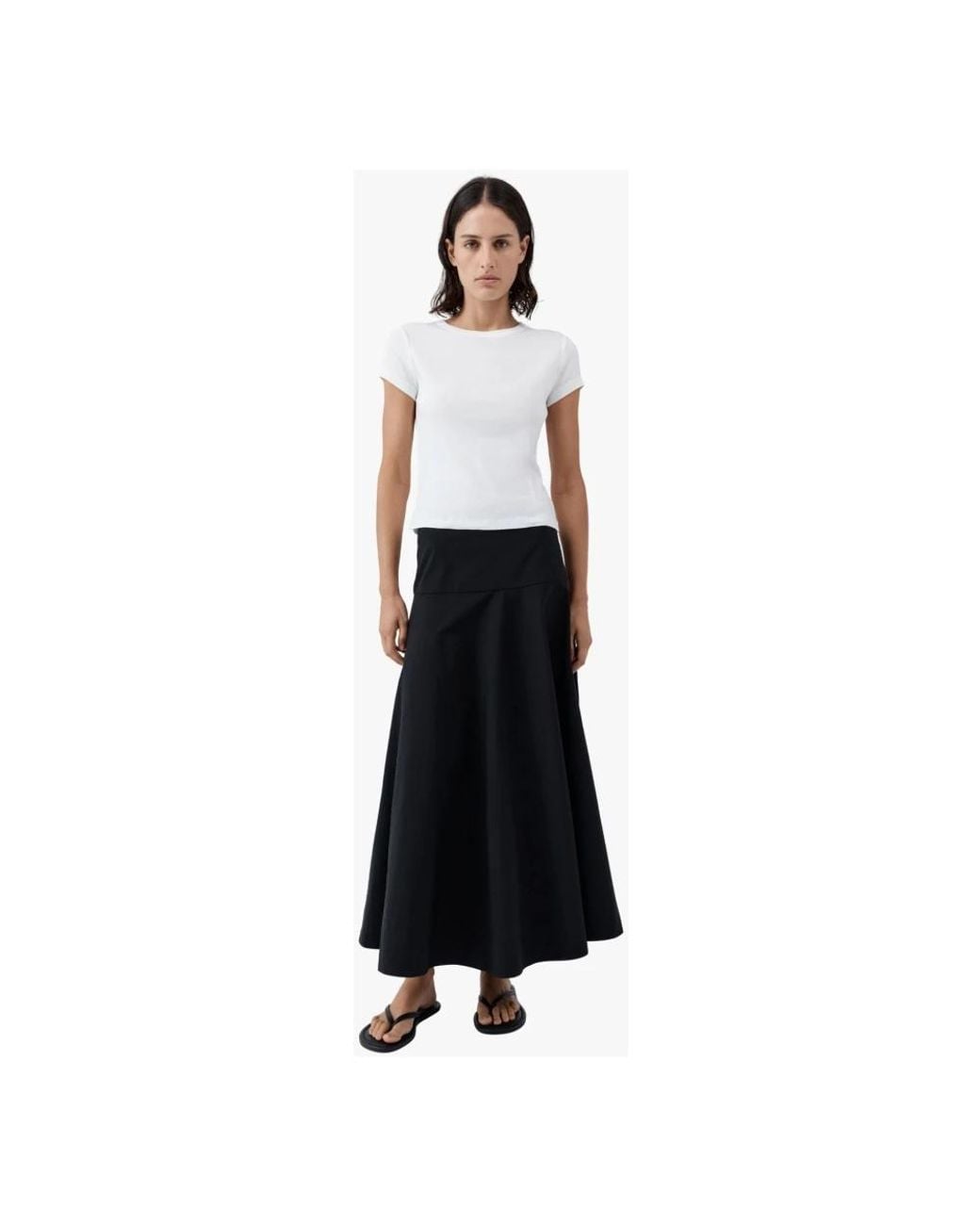 St. Agni Black Maxi Skirts