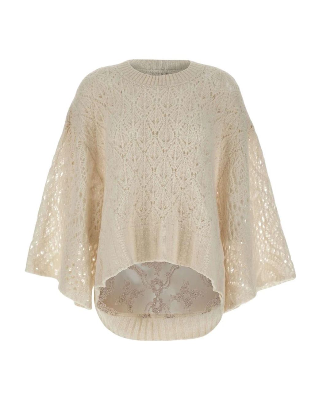 Maurizio Mykonos Natural Round-Neck Knitwear