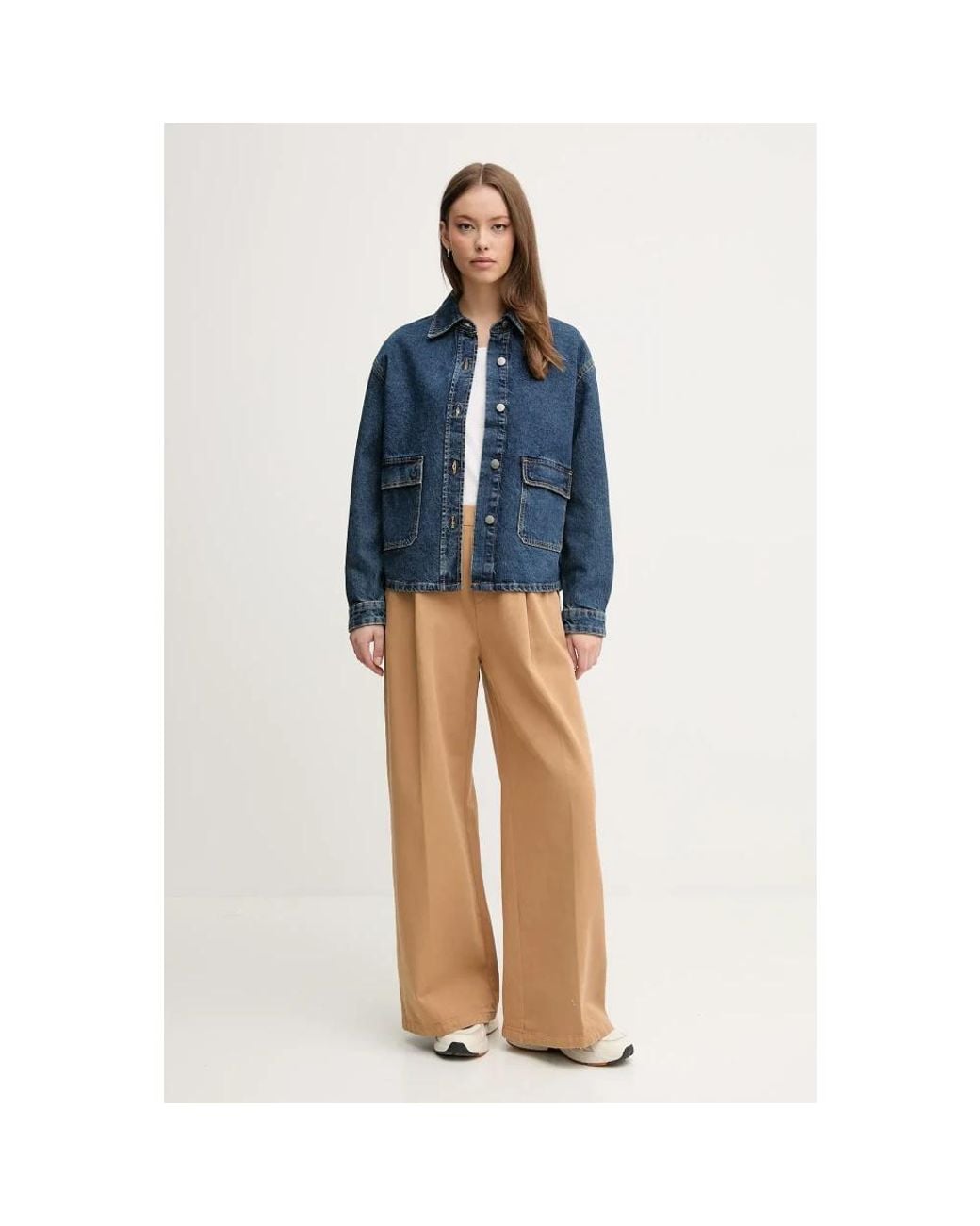 Denim Jackets Benetton de color Blue