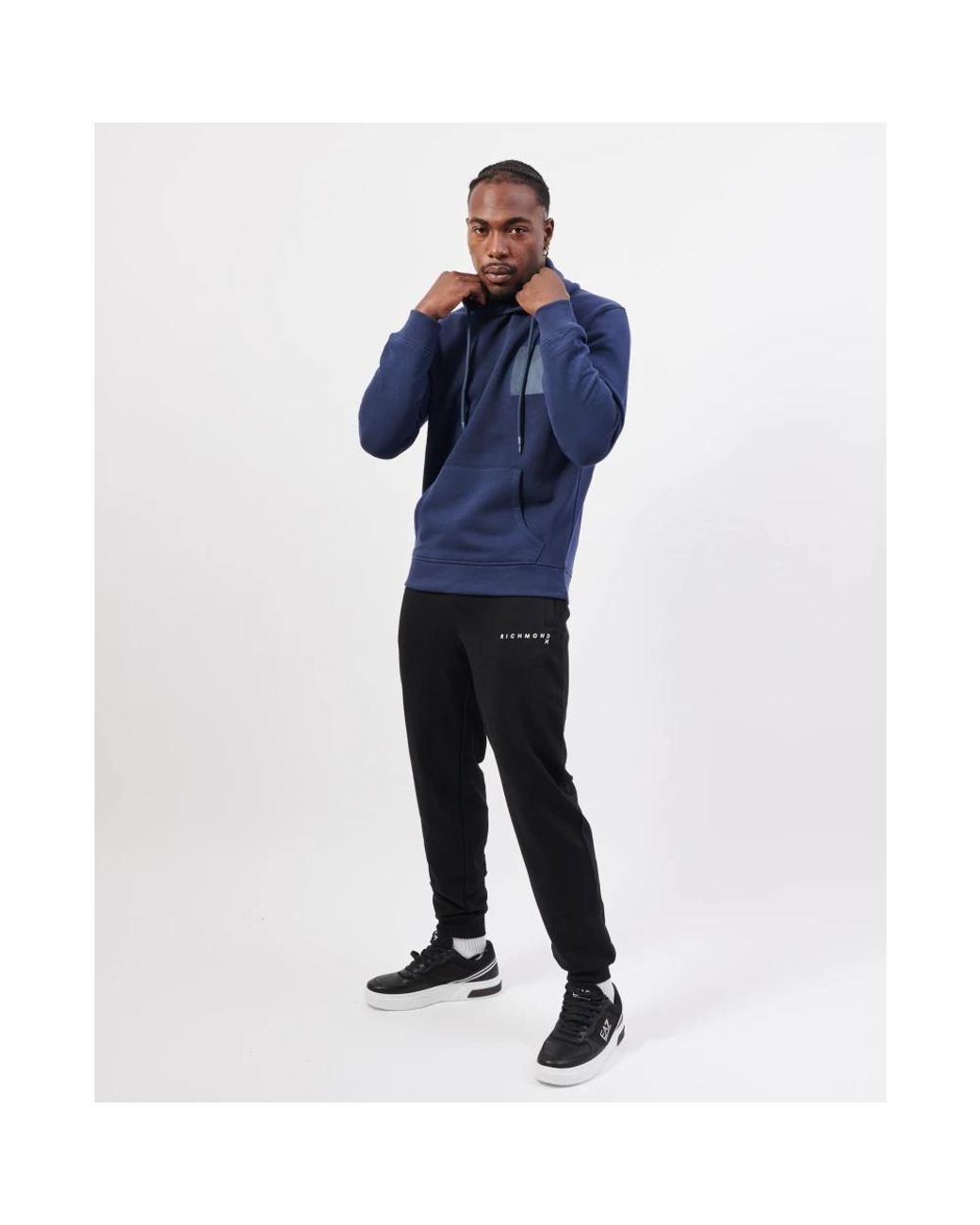 John Richmond Blue Hoodies for men
