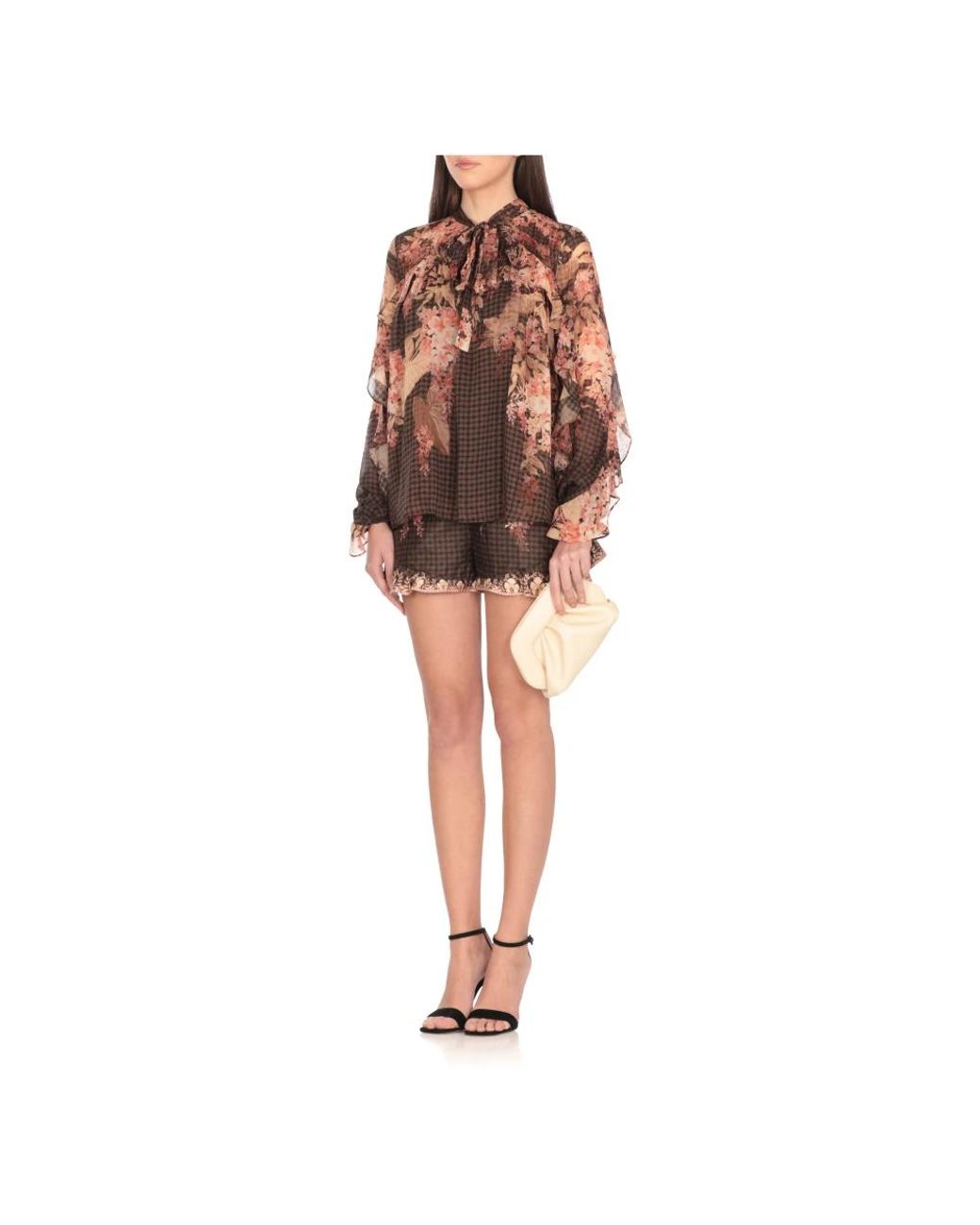 Zimmermann Brown Short Shorts
