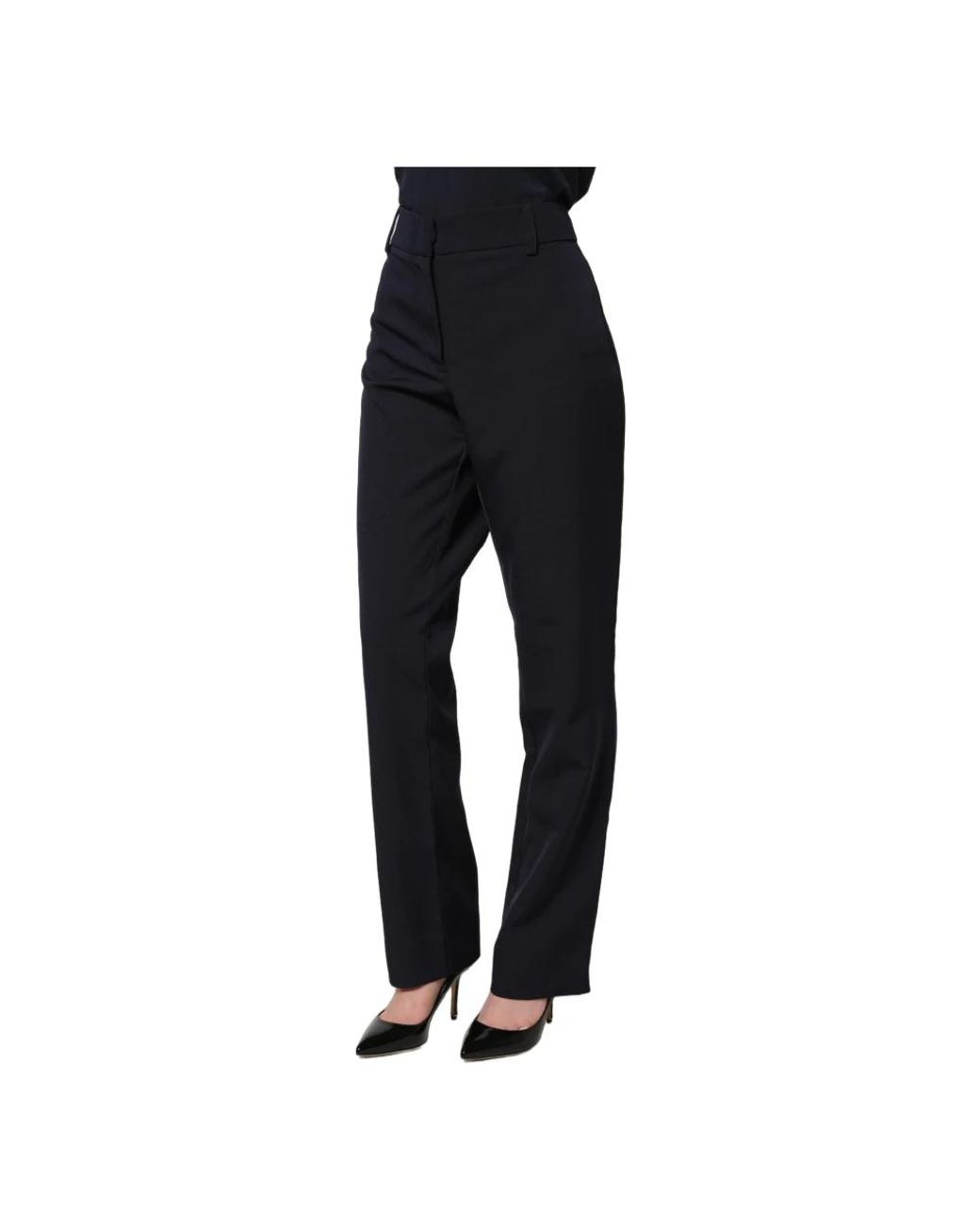 Blugirl Blumarine Black Straight Trousers