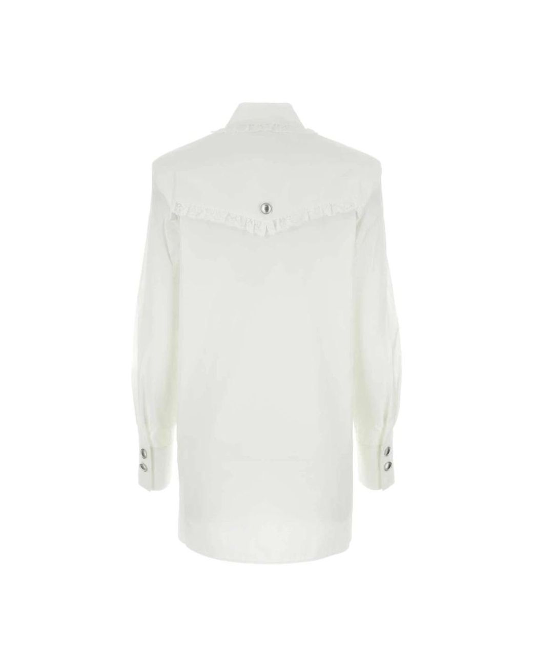 Alessandra Rich White Shirt Dresses