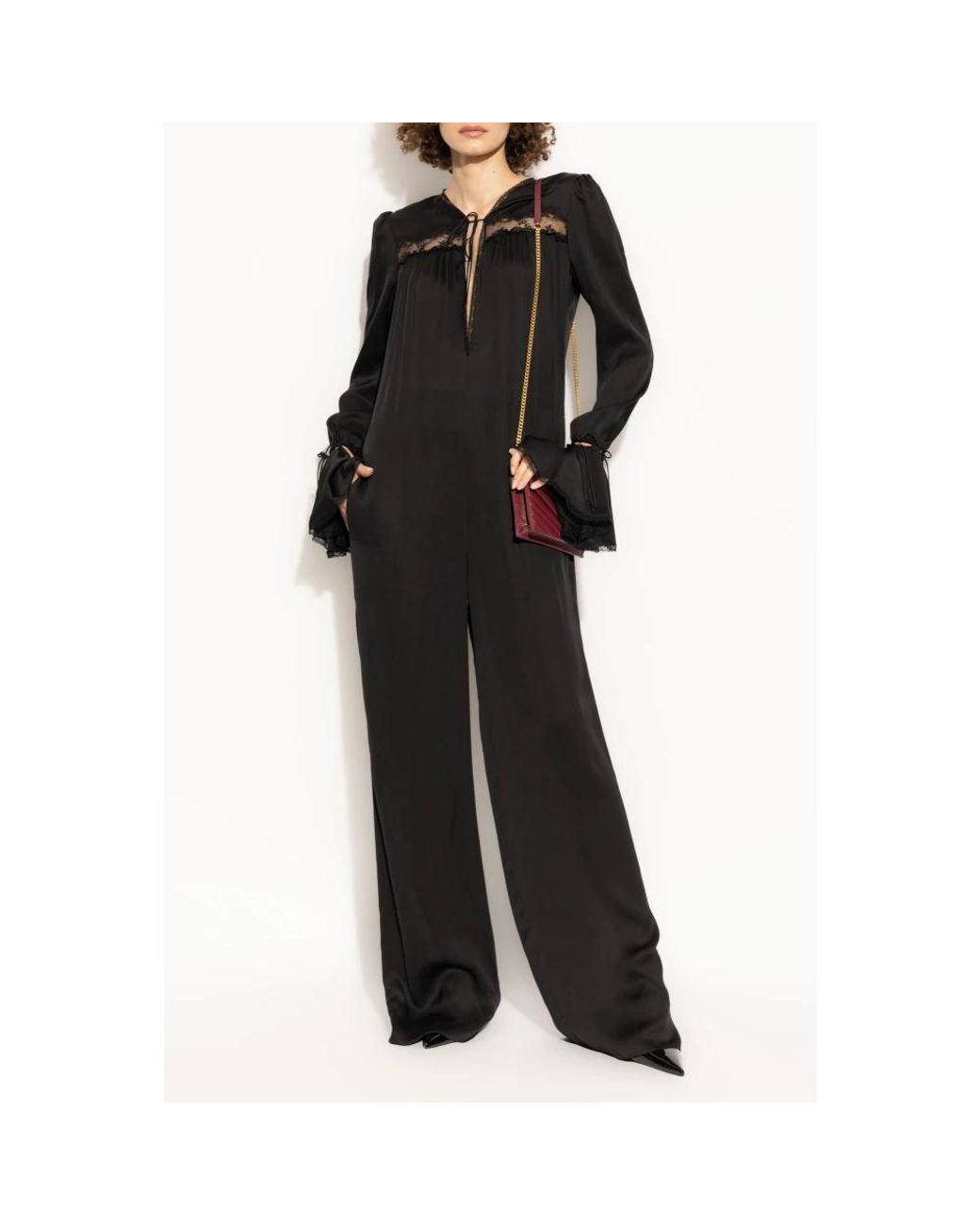 Saint Laurent Black Jumpsuits