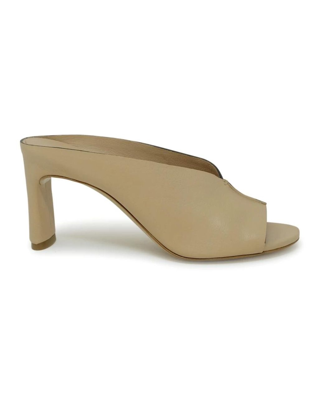 Roberto Del Carlo White Heeled Mules