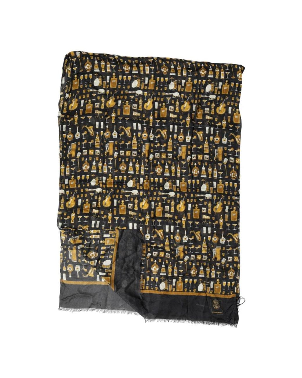 Dolce & Gabbana Black Scarves for men