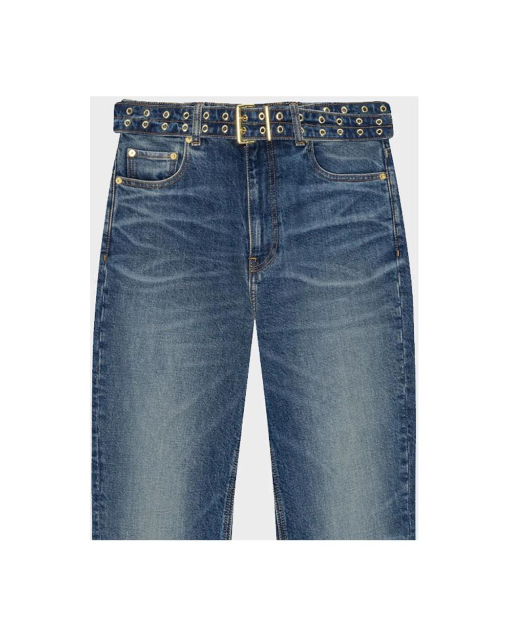 Ganni Blue Straight Fit Jeans