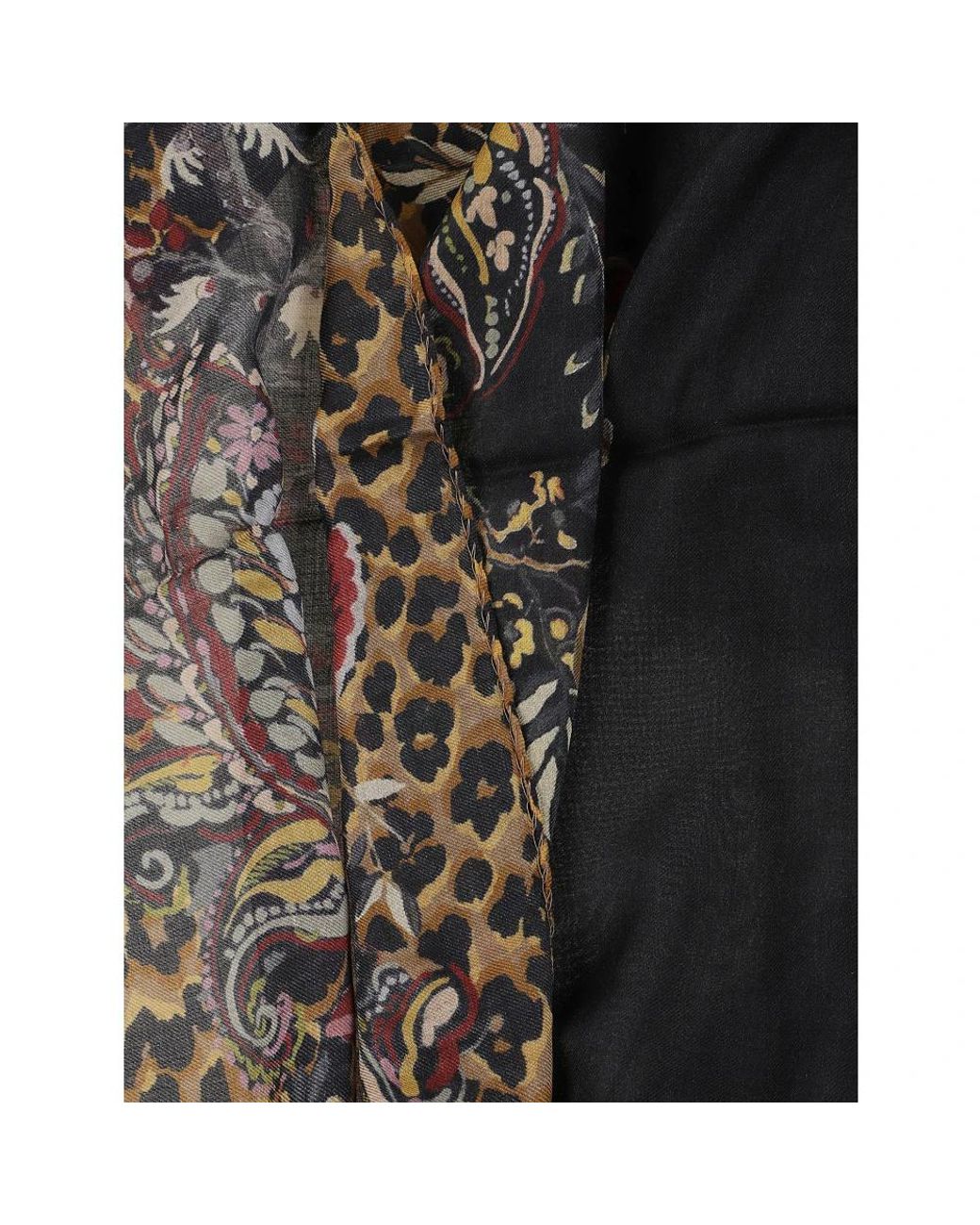 Etro Black Silk Scarves