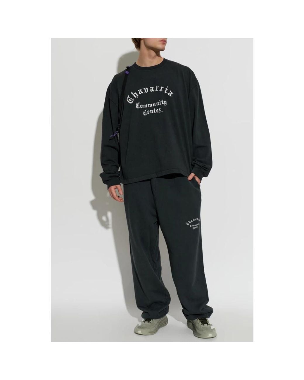 Willy Chavarria Black Long Sleeve T-Shirts for men