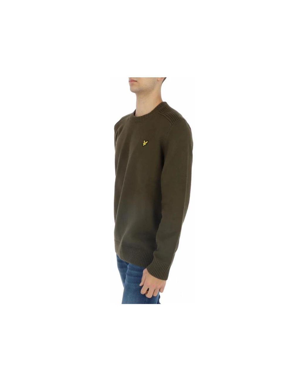 Lyle & Scott Green Round-Neck Knitwear for men