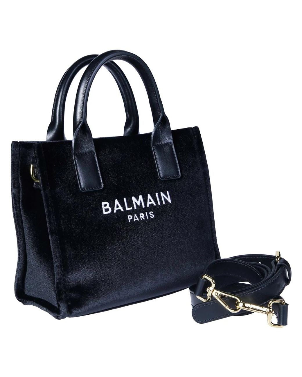 Balmain Black Shopping Bags