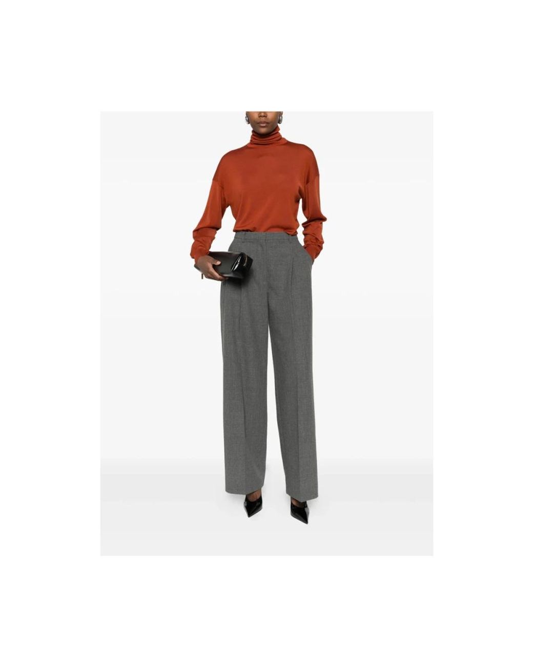Saint Laurent Red Turtlenecks