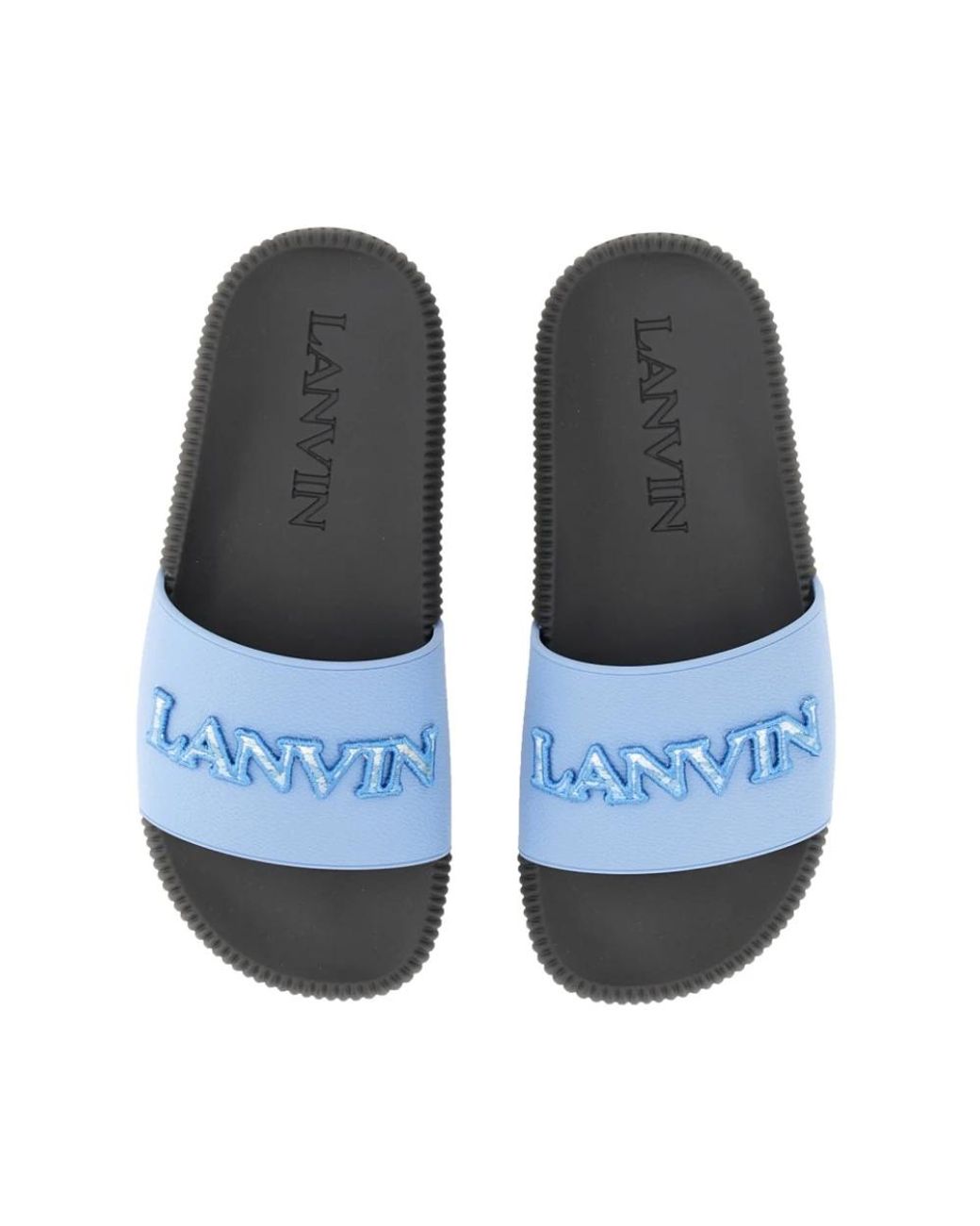 Lanvin Blue Sliders