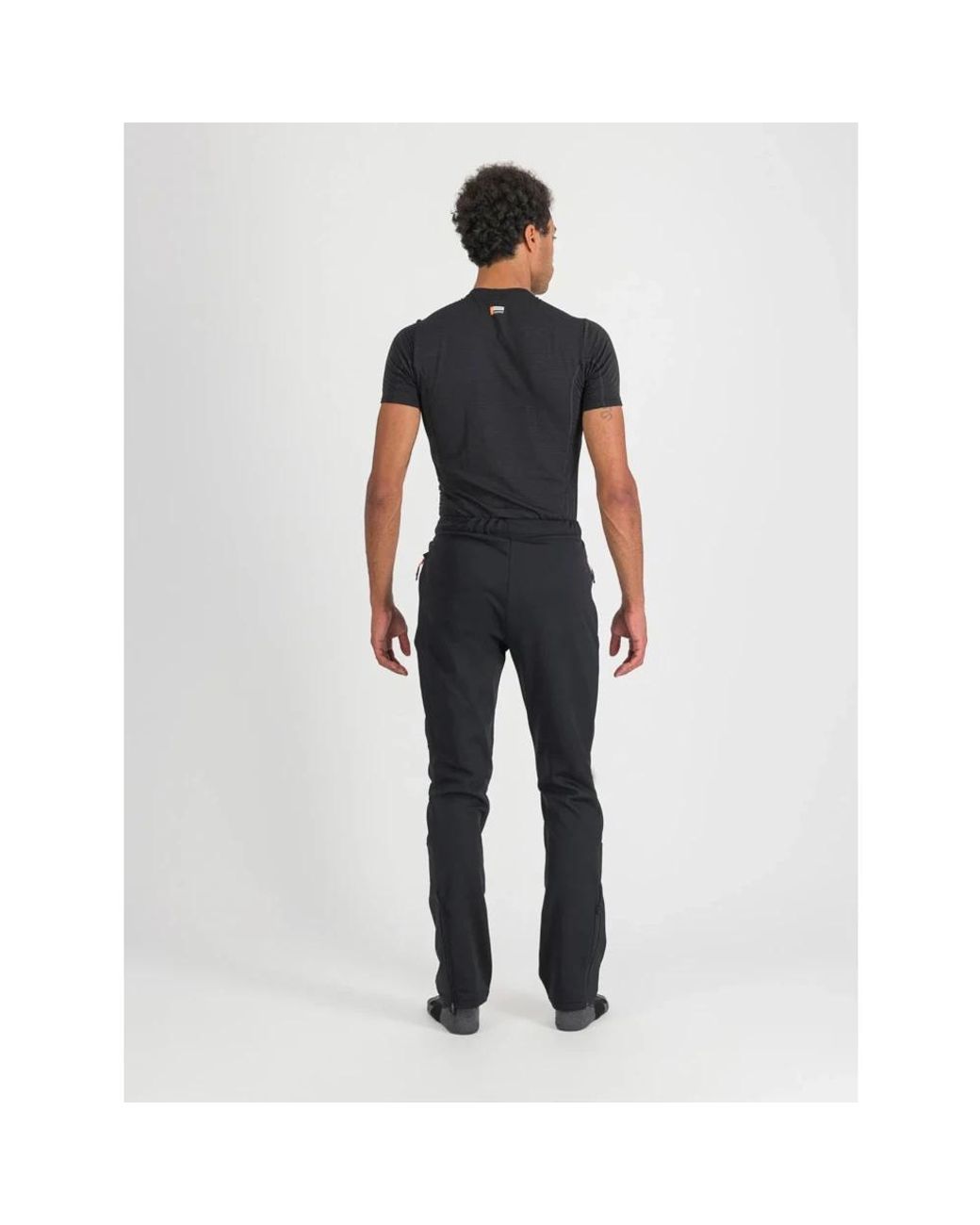 Sportful Black Slim-Fit Trousers for men
