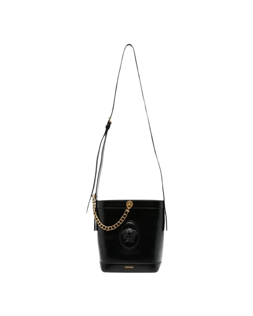 Versace Black Bucket Bags