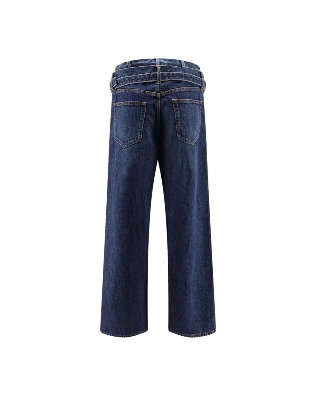 Sacai Blue Wide Jeans for men