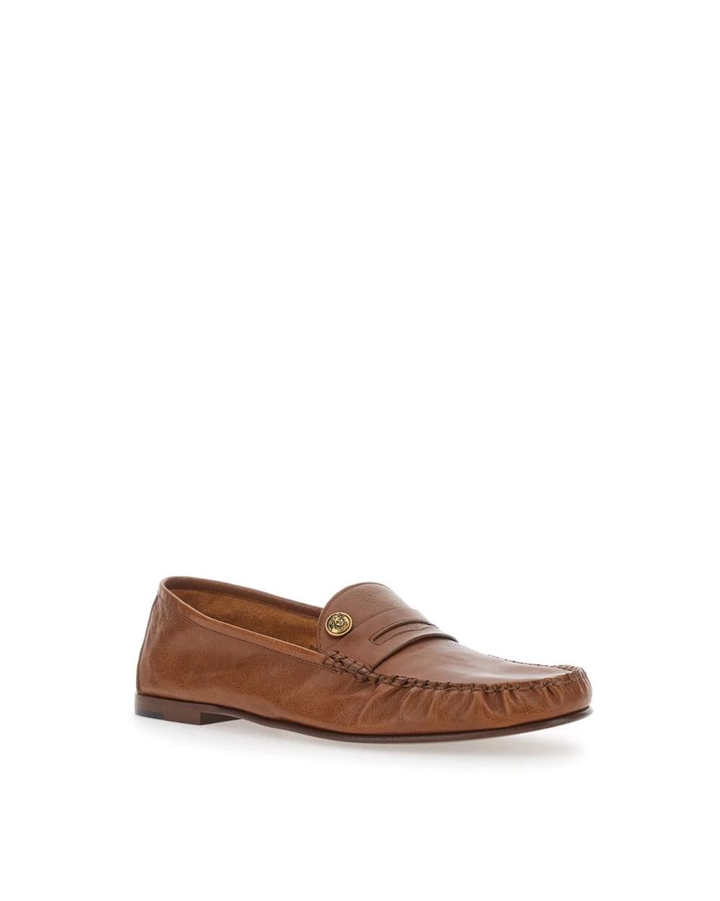 Versace Brown Loafers for men
