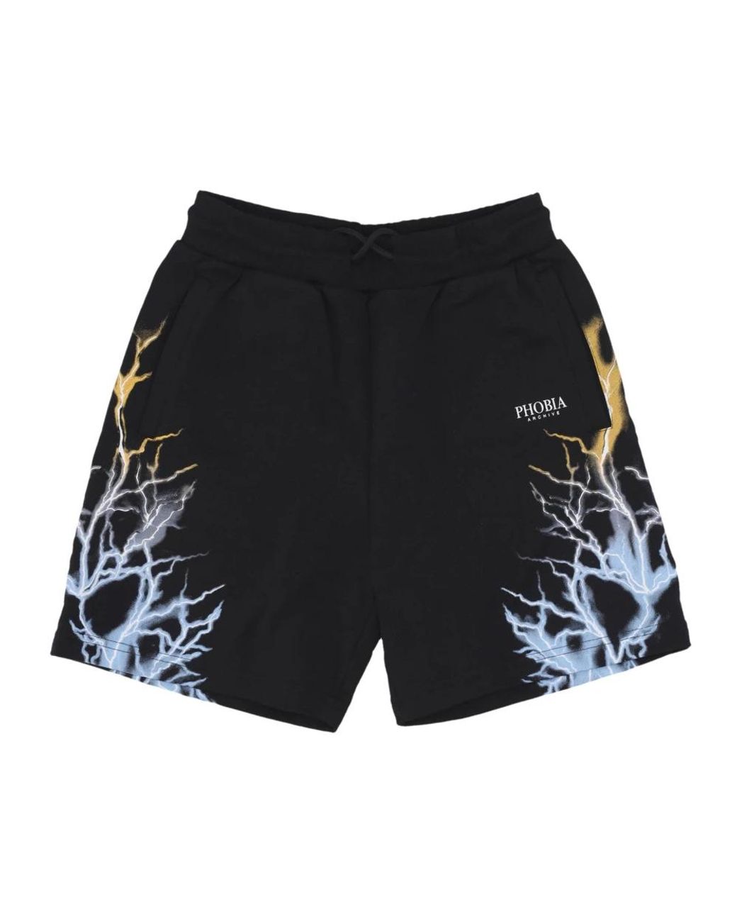 PHOBIA ARCHIVE Black Casual Shorts for men