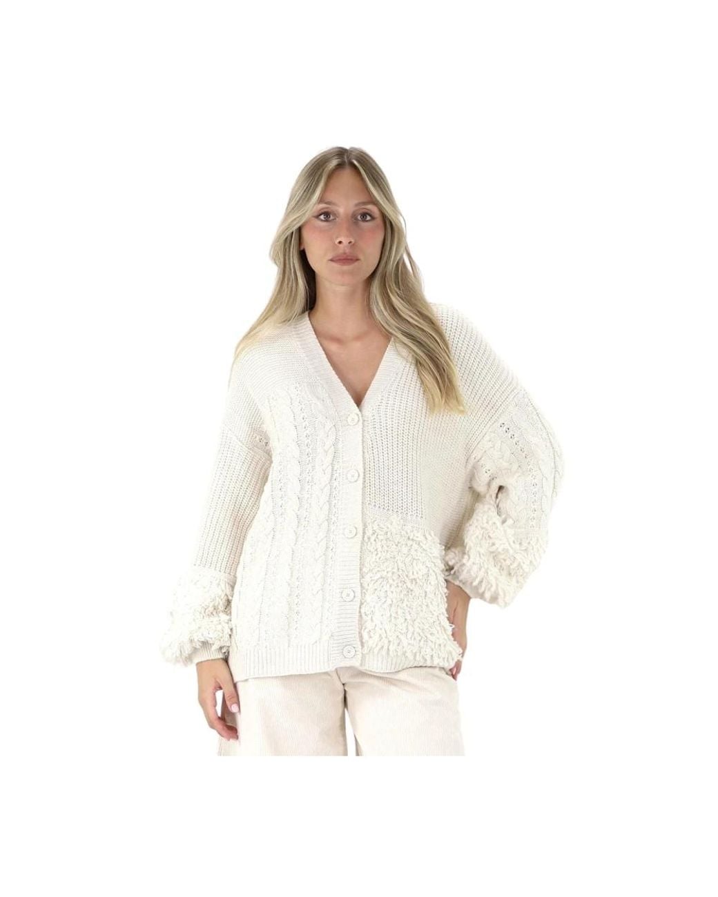 Cardigans Kaos de color White