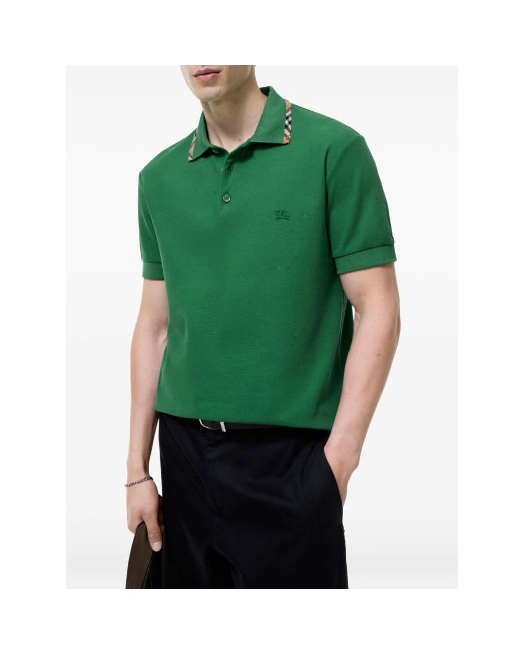 Burberry Green Polo Shirts for men