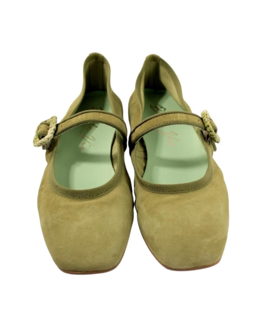 BELLE VIE Green Ballerina Shoes