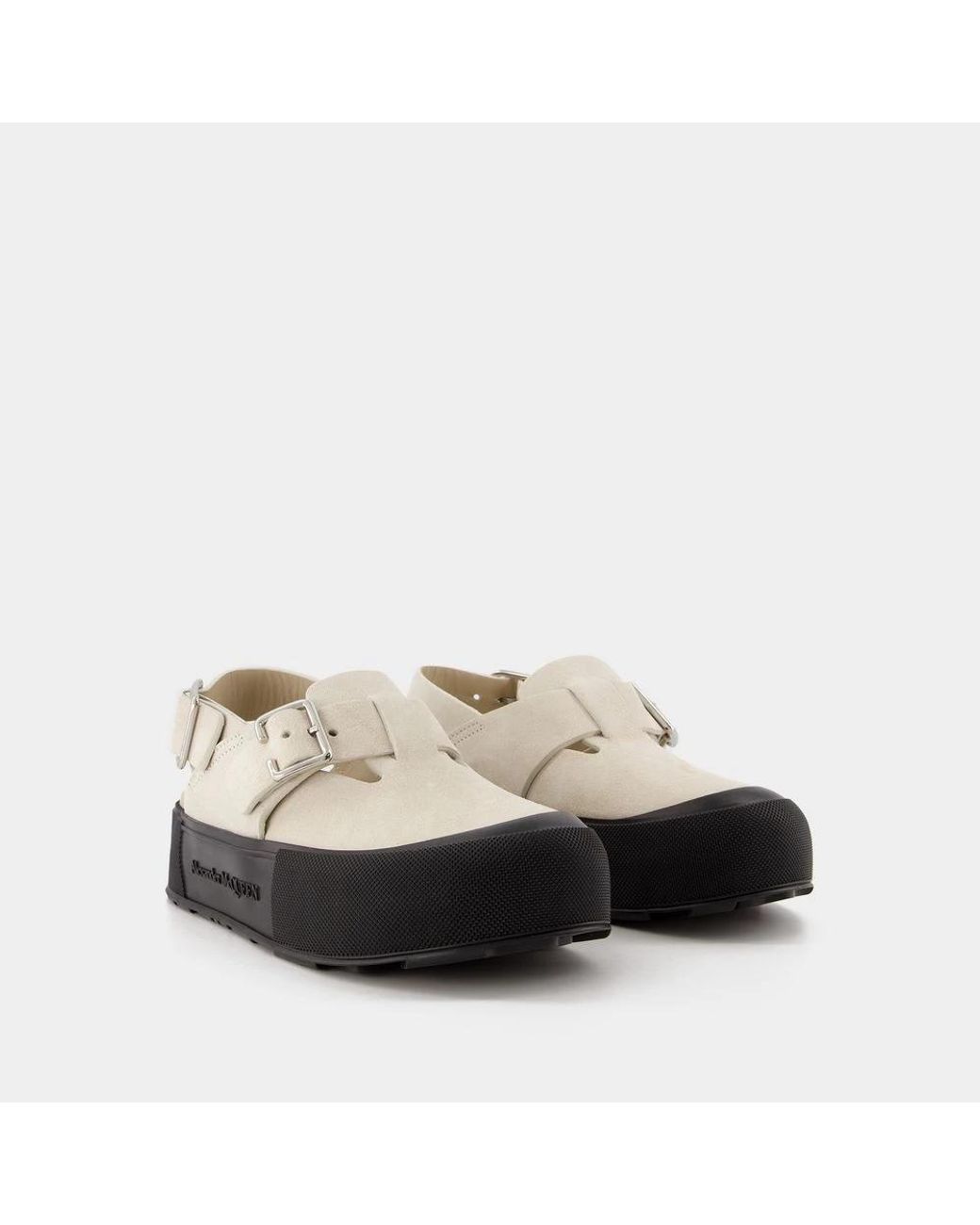 McQueen White Clogs for men